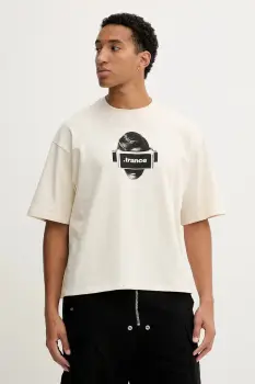 Kaotiko tricou din bumbac culoarea bej, cu imprimeu, AR036-01S-G002 imagine