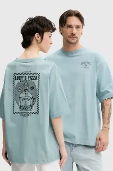 Kaotiko tricou din bumbac culoarea gri, modelator, AQ049-01-G002 imagine