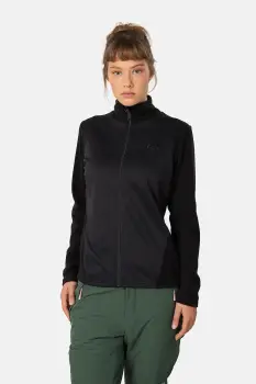 Kari Traa hanorac fleece KARI culoarea negru, uni, 622573 imagine