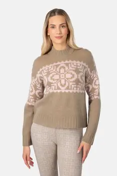 Kari Traa pulover din amestec de lana DISA culoarea verde, cu turtleneck, 623885 imagine