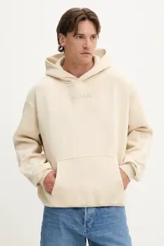 Karl Kani bluza culoarea bej, cu gluga, uni, PD00005321 imagine