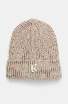 Karl Kani caciula culoarea bej, din tricot gros, 70200021 imagine