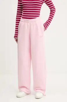 Karl Kani pantaloni de trening culoarea roz, uni, 61030060 imagine