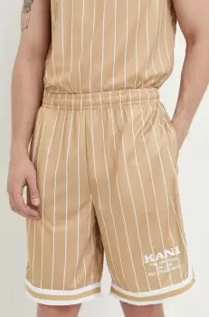 Karl Kani pantaloni scurti barbati, culoarea bej imagine