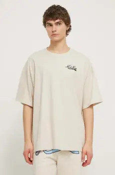 Karl Kani tricou barbati, culoarea bej, cu imprimeu imagine