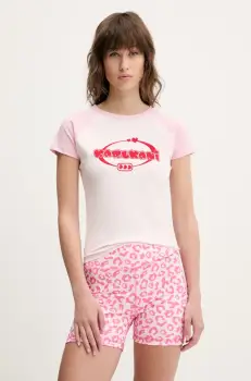 Karl Kani tricou culoarea roz, 61300125 imagine