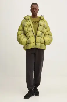 Karl Kani tricou din bumbac barbati, culoarea verde, cu imprimeu, 60300095 imagine