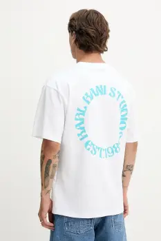 Karl Kani tricou din bumbac culoarea alb, cu imprimeu, PD00005335 imagine