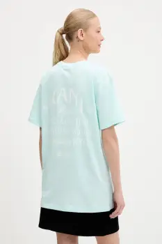 Karl Kani tricou din bumbac culoarea turcoaz, PD00005458 imagine