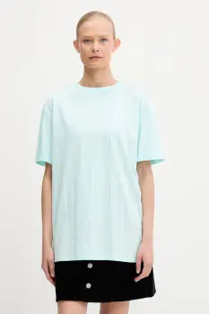 Karl Kani tricou din bumbac culoarea turcoaz, PD00005464 imagine