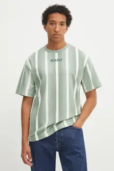 Karl Kani tricou din bumbac culoarea verde, cu imprimeu, PD00005338 imagine