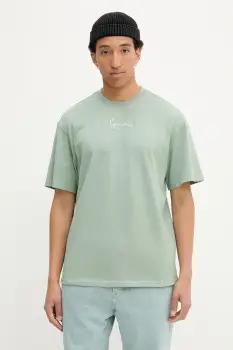 Karl Kani tricou din bumbac culoarea verde, cu imprimeu, PD00008142 imagine