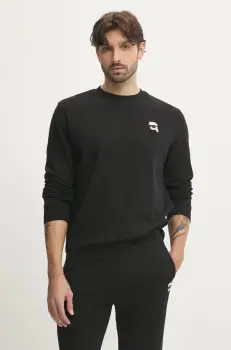 Karl Lagerfeld bluza barbati, culoarea negru, cu imprimeu, 500900.705710 imagine