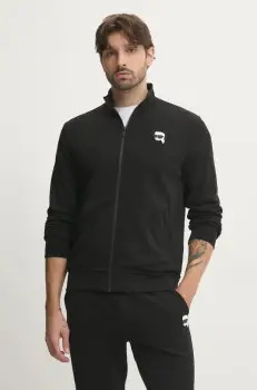 Karl Lagerfeld bluza barbati, culoarea negru, cu imprimeu, 500900.705712 imagine