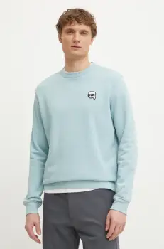 Karl Lagerfeld bluza barbati, culoarea turcoaz, cu imprimeu, 551900.705710 imagine