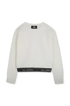 Karl Lagerfeld bluza copii culoarea bej, Z30471 imagine