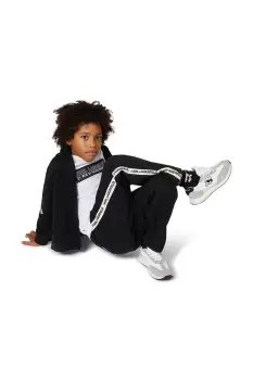 Karl Lagerfeld bluza copii culoarea negru, cu gluga, cu imprimeu, Z30641 imagine