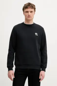 Karl Lagerfeld bluza culoarea negru, uni, 553910.705710 imagine