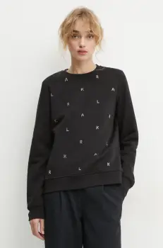 Karl Lagerfeld bluza femei, culoarea negru, cu imprimeu, A1W20049 imagine