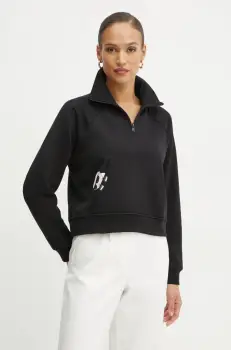 Karl Lagerfeld bluza femei, culoarea negru, cu imprimeu, A1W20058 imagine