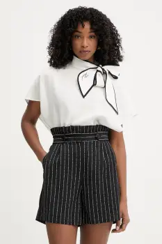 Karl Lagerfeld bluza pentru femei, cu amestec de in imagine