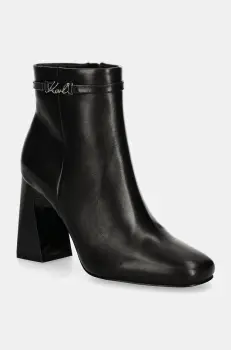 Karl Lagerfeld botine ASTRA NOVA femei, culoarea negru, cu toc drept, KL33150 imagine