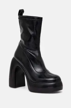 Karl Lagerfeld botine ASTRAGON HI femei, culoarea negru, cu toc drept, KL33760 imagine