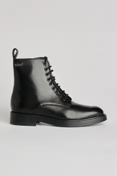 Karl Lagerfeld botine BLAKE culoarea negru, cu toc plat, KL41454 imagine