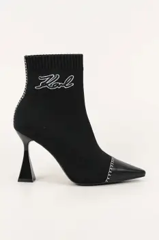 Karl Lagerfeld botine DEBUT II culoarea negru, cu toc drept, KL32062 imagine