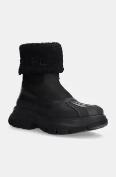 Karl Lagerfeld botine LUNA SNOW femei, culoarea negru, cu platforma, KL42964 imagine