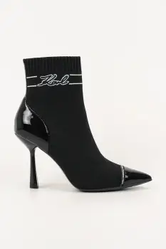 Karl Lagerfeld botine PANDARA culoarea negru, cu toc cui, KL31357 imagine