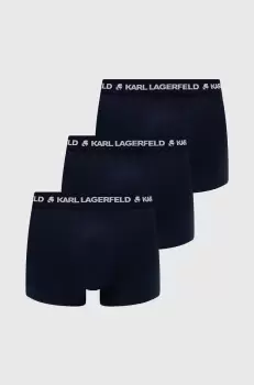 Karl Lagerfeld boxeri 3-pack barbati, culoarea albastru marin imagine