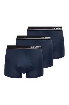 Karl Lagerfeld boxeri 3-pack barbati, culoarea albastru marin, A1M47084 imagine