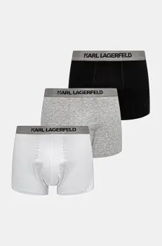 Karl Lagerfeld boxeri 3-pack barbati, culoarea gri, A1M47020 imagine