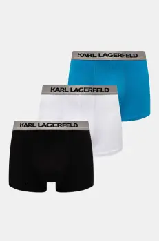 Karl Lagerfeld boxeri 3-pack barbati, culoarea gri, A1M47020 imagine
