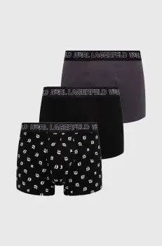 Karl Lagerfeld boxeri 3-pack barbati, culoarea negru, 245M2104 imagine