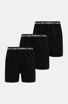 Karl Lagerfeld boxeri de bumbac 3-pack culoarea negru, A1M47116 imagine