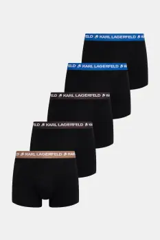 Karl Lagerfeld boxeri LOGO TRUNK 5-pack culoarea negru, B1M47030 imagine