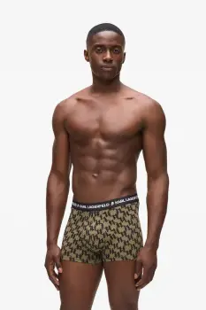 Karl Lagerfeld boxeri si sosete 2-pack culoarea verde, A4M47030 imagine