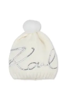Karl Lagerfeld caciula copii culoarea alb, Z31006 imagine