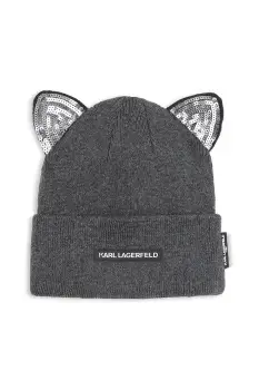 Karl Lagerfeld caciula copii culoarea gri, Z31007 imagine