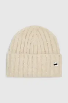 Karl Lagerfeld caciula culoarea bej, A4W33108 imagine