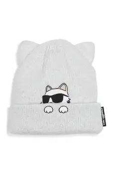 Karl Lagerfeld caciula de bumbac pentru copii culoarea alb, Z31003 imagine