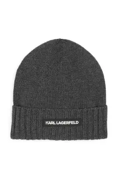 Karl Lagerfeld caciula din lana pentru copii culoarea gri, Z30361 imagine