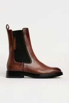 Karl Lagerfeld cizme BLAKE culoarea maro, cu toc plat, KL41460 imagine