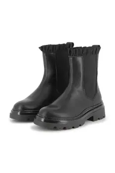 Karl Lagerfeld cizme chelsea din piele pentru copii culoarea negru, Z30984 imagine