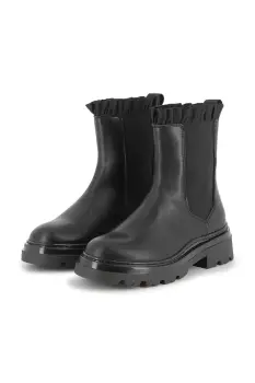 Karl Lagerfeld cizme chelsea din piele pentru copii culoarea negru, Z30984 imagine