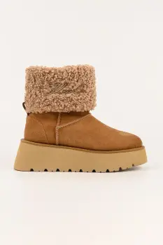 Karl Lagerfeld cizme de iarna SKYLAR culoarea maro, KL48653 imagine