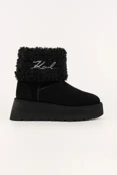 Karl Lagerfeld cizme de iarna SKYLAR culoarea negru, KL48653 imagine