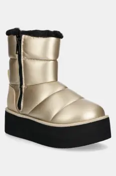 Karl Lagerfeld cizme de iarna THERMO culoarea auriu, KL48554 imagine